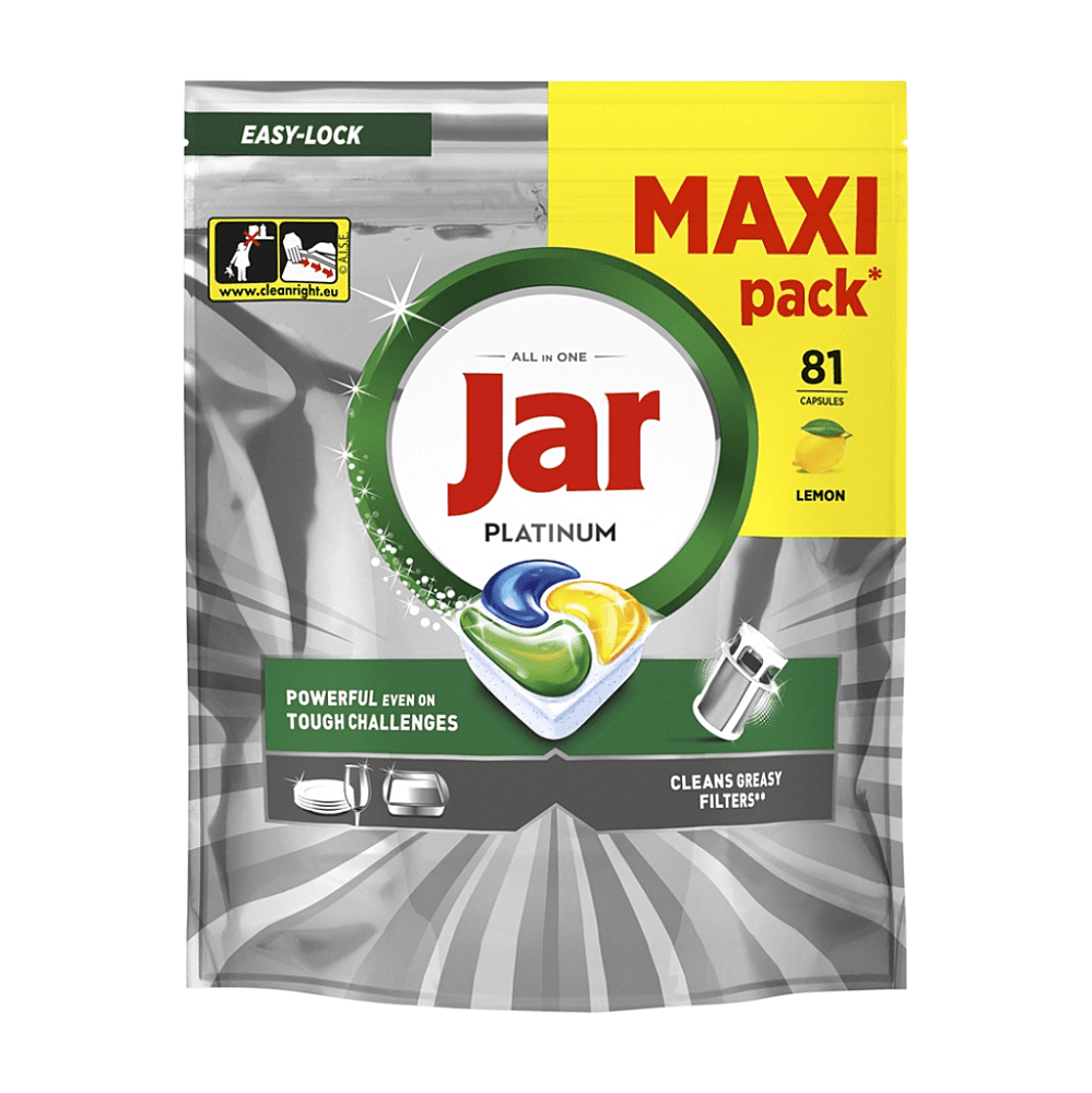 JAR Tablety do umývačky Platinum All-in-One Yellow 81 kusov