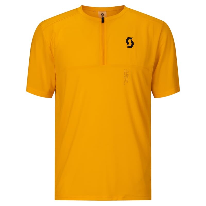 Pánske cyklistické triko SCOTT Tee M's Vertic Zip SS