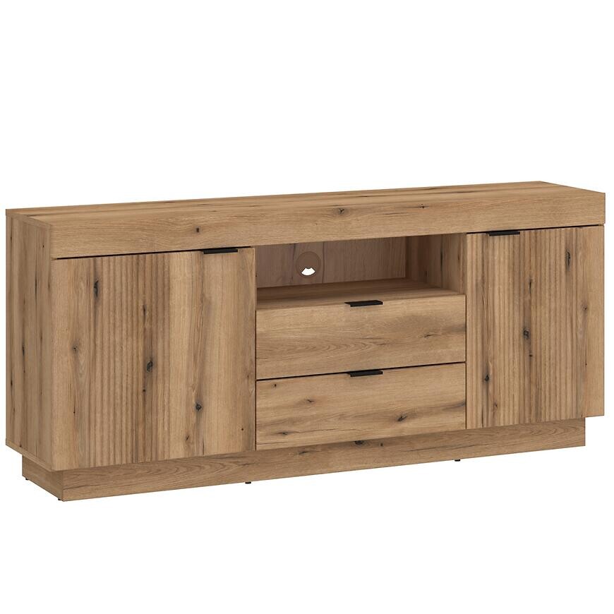 TV stolík Delamar DLAF01 2D2S dub coast evoke PVC DCE