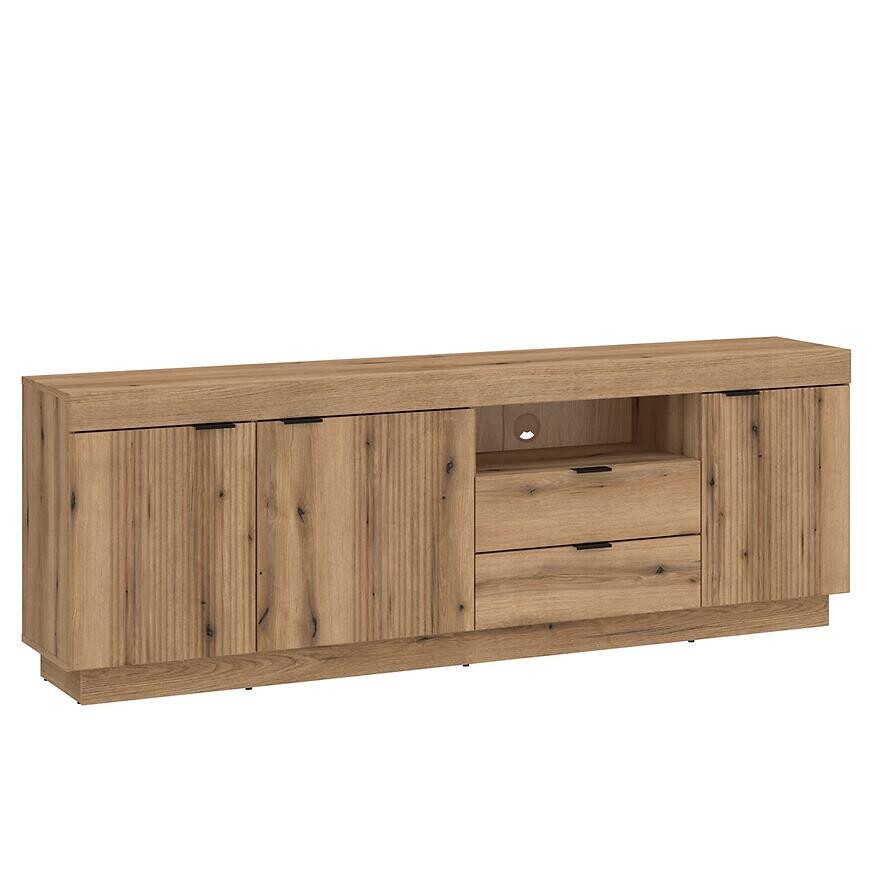 TV stolík Delamar DLAF02 3D2S dub coast evoke PVC DCE