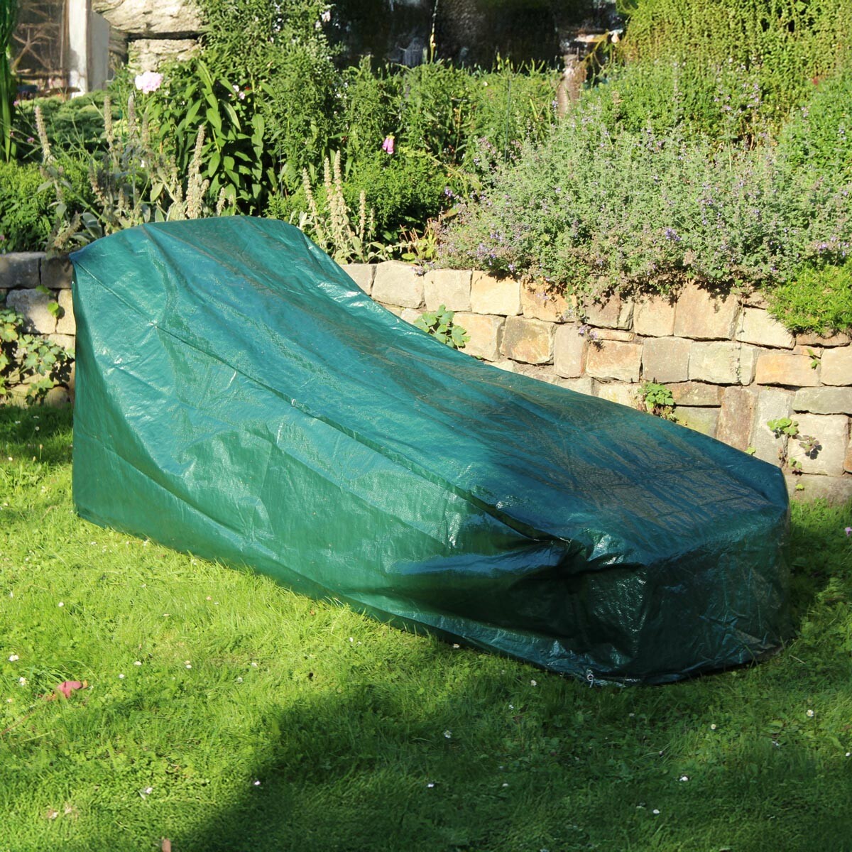 Ochranný kryt na záhradné lehátko, zelený