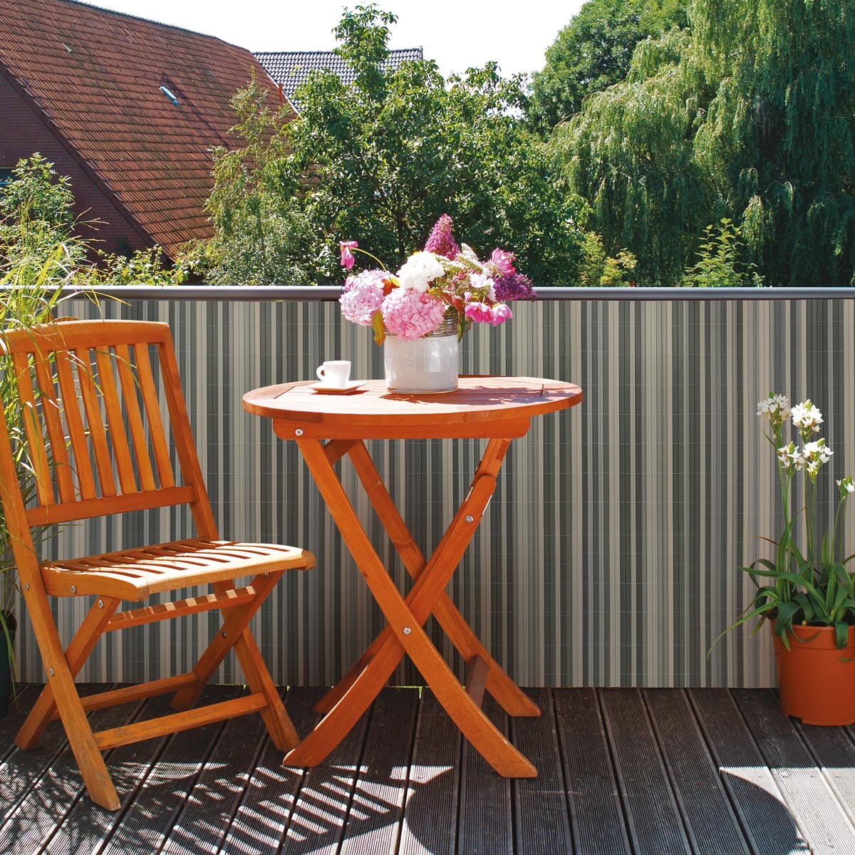 Balkónová zástena Rujana, dub, 90 x 300 cm