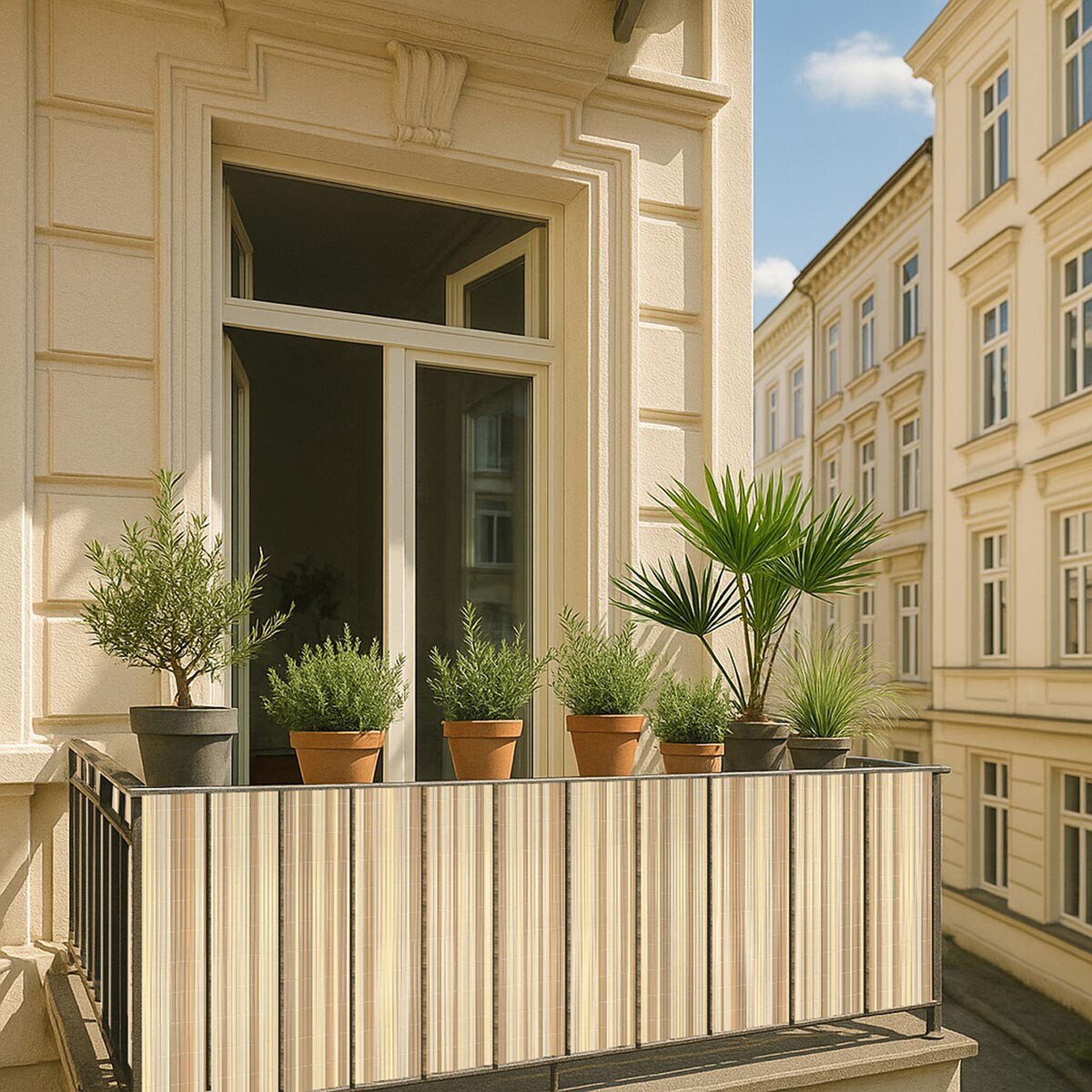 Balkónová zástena Rujana, javor, 140 x 300 cm