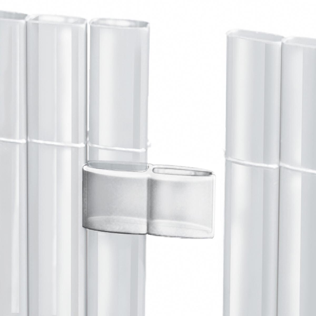 Konektory plotovej zásteny Rügen, priehľadné, 4 ks.