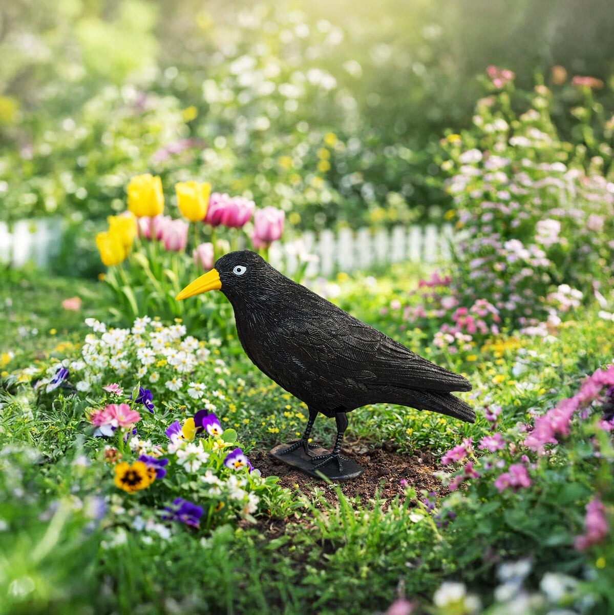 Strašiak na holuby, čierny