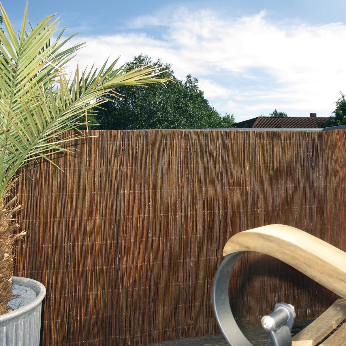 Vŕbový plot PROVENCE, 90 x 300 cm, prírodný