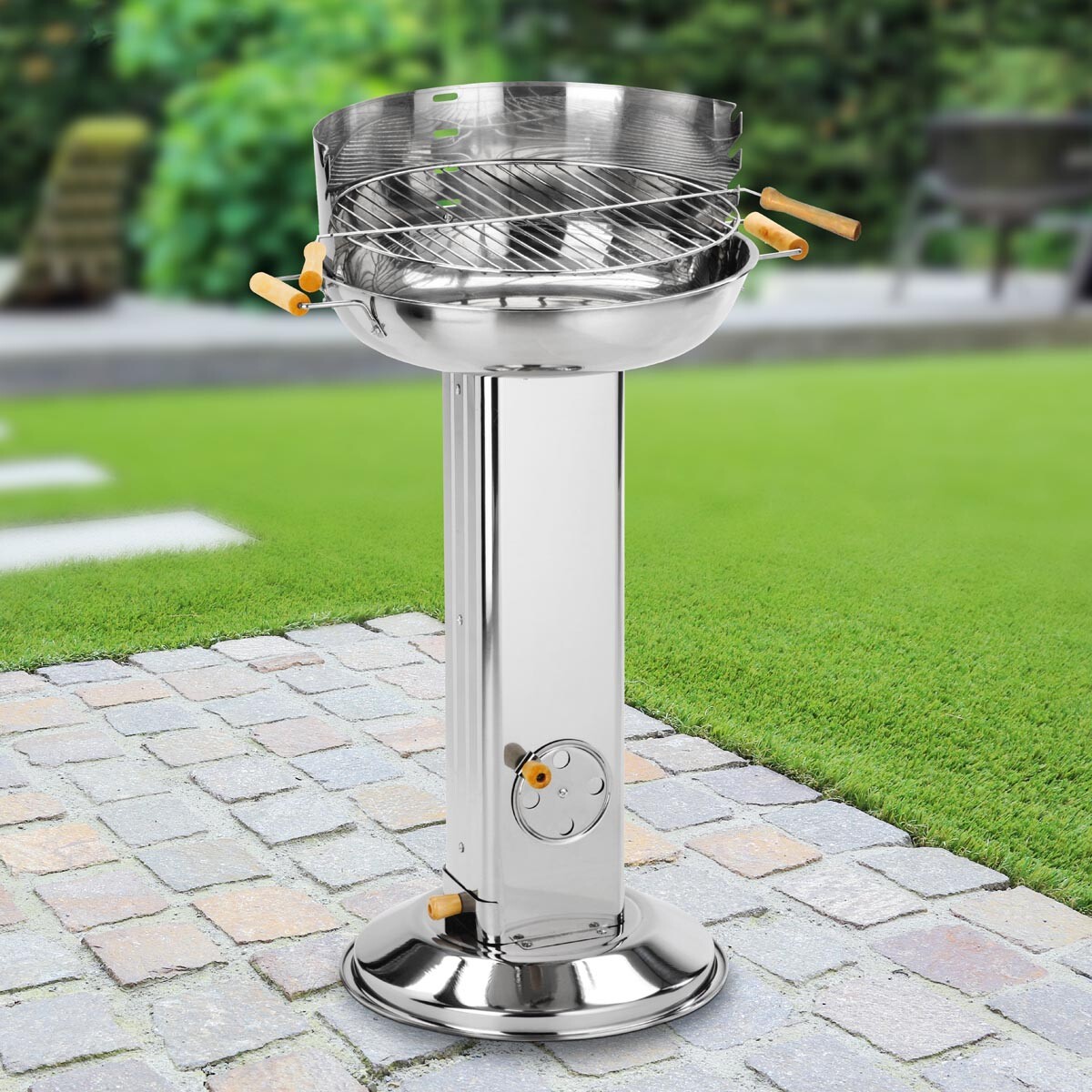 Stĺpcový gril z nehrdzavejúcej ocele