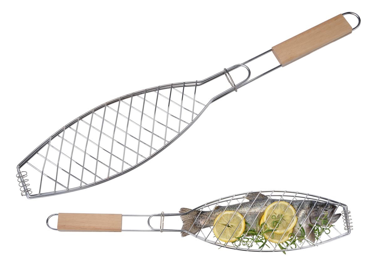 Grilovacia mriežka na ryby 58 cm