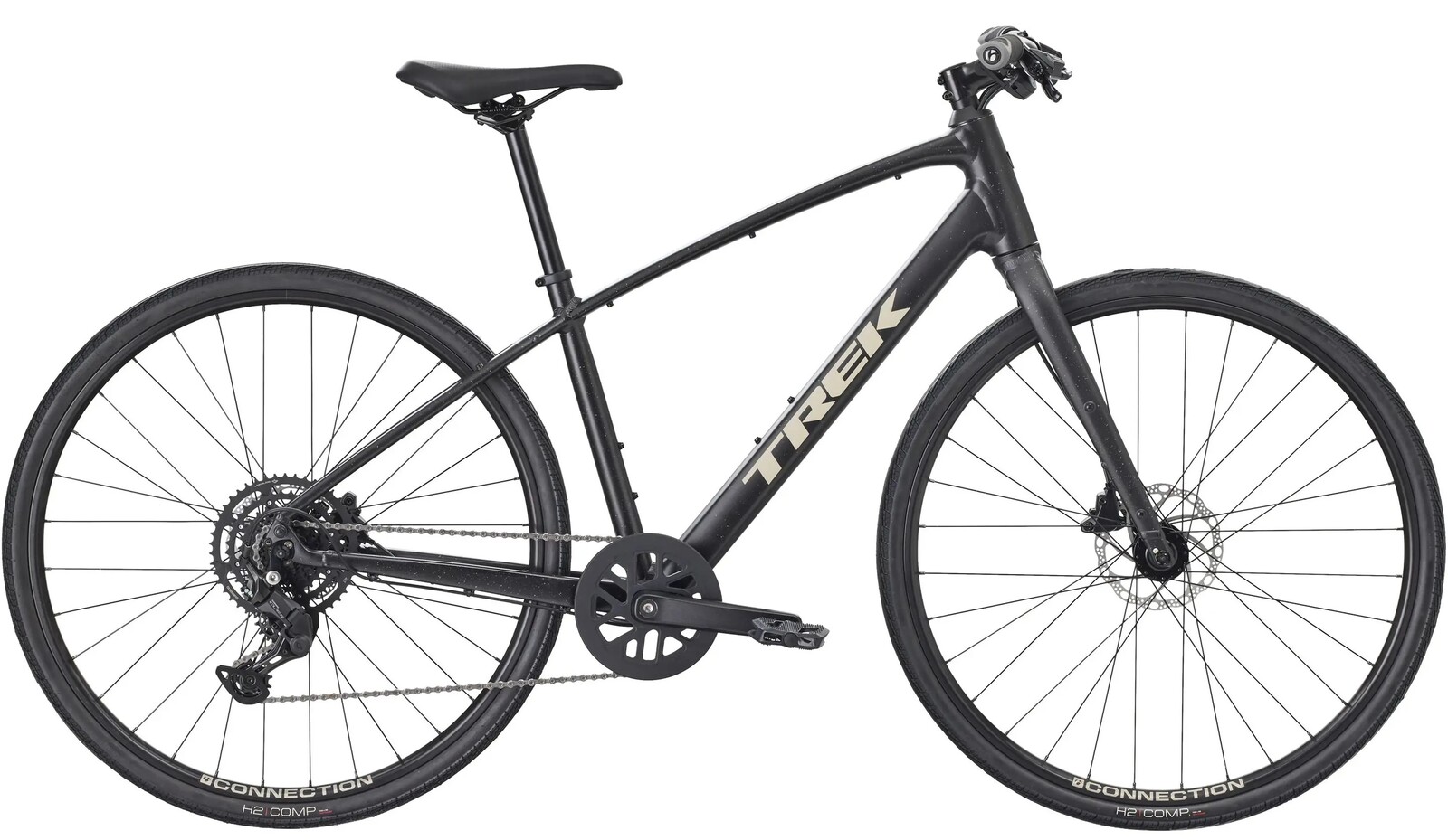 TREK FX 2 Stepover Gen 4 Carbon Dark Grey 2026 , Gripy, Velikosť: S