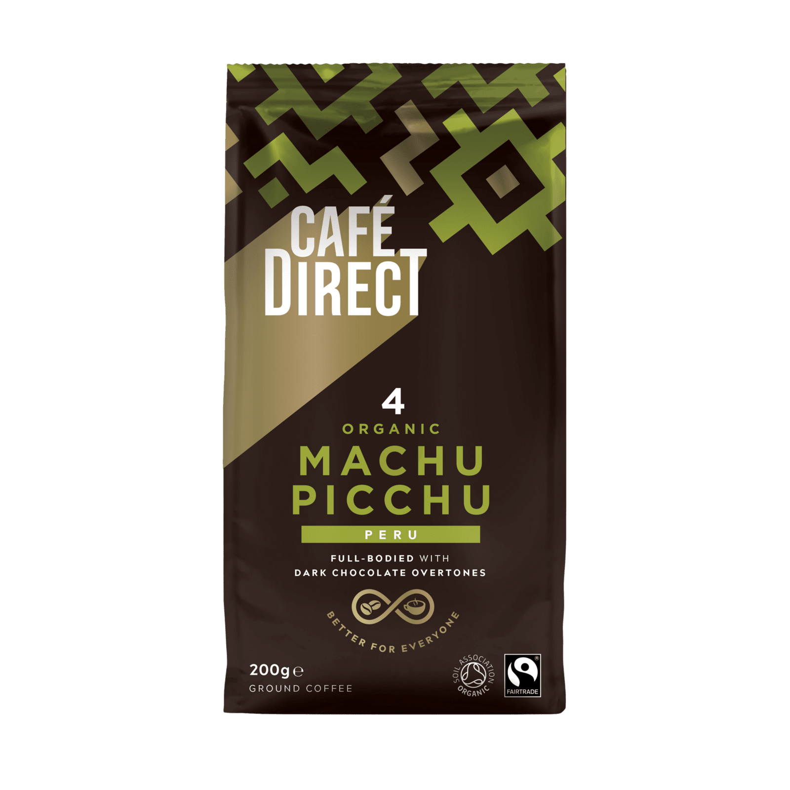 CAFÉDIRECT BIO Machu Picchu SCA 82 mletá káva Arabica 200 g