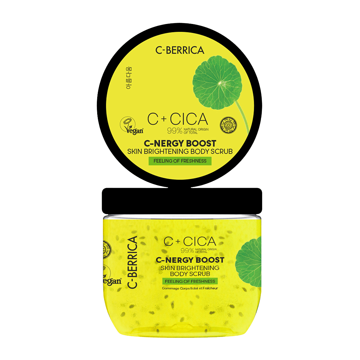 NATURA SIBERICA CICA C-BERRICA Rozjasňujúci telový peeling C-Energy Boost 200 ml