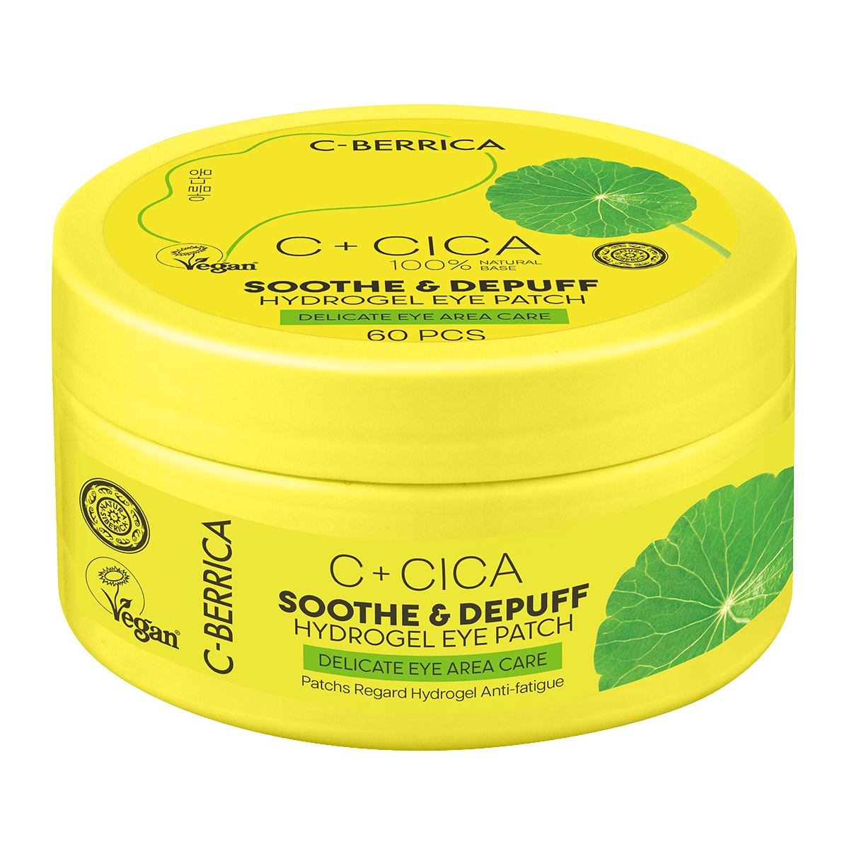 NATURA SIBERICA CICA C-BERRICA Hydrogélové vankúšiky pod oči Soothe & Depuff 60 ks