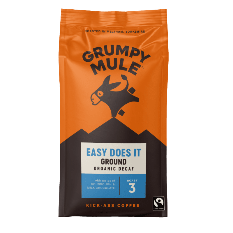 GRUMPY MULE BIO SCA 83+ mletá káva bez kofeínu Arabica 200 g