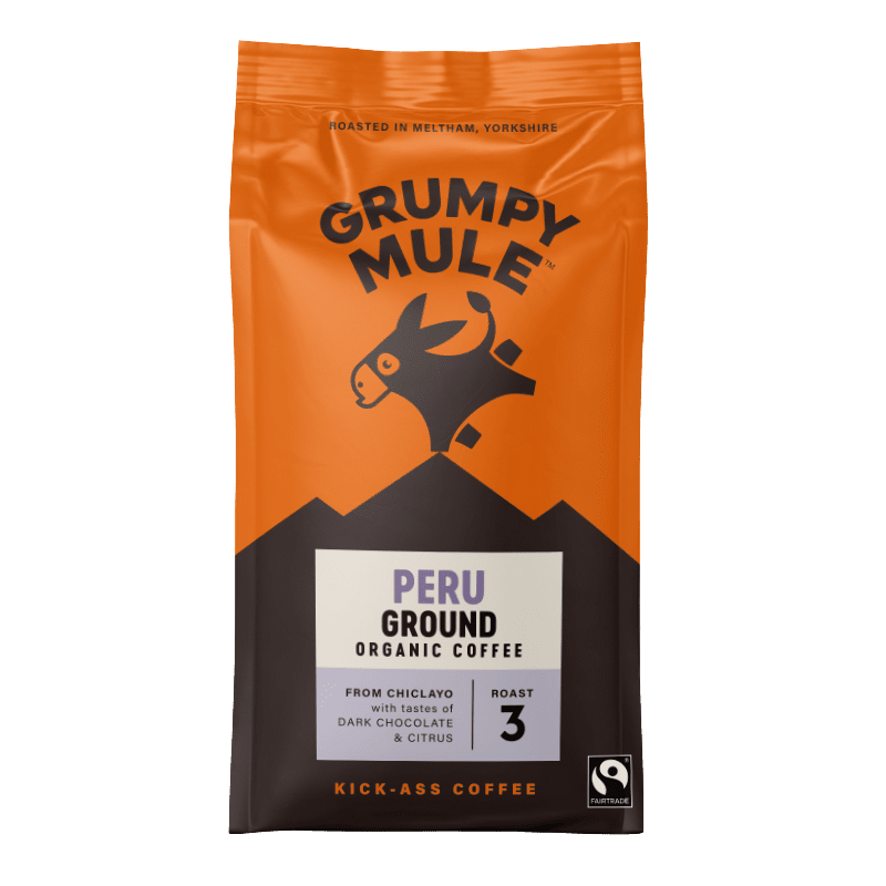 GRUMPY MULE BIO Peru SCA 84+ mletá káva Arabica 200 g