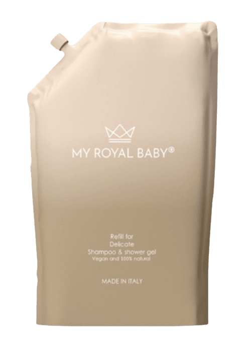 MYROYALBABY Jemný šampón a sprchový gél 2v1 náhradná náplň 380 ml