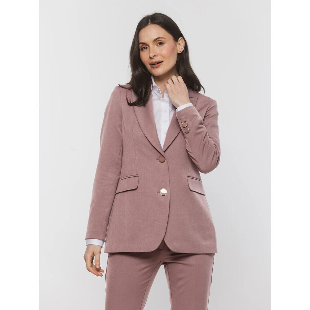 Dámske svetlohnedé sako so zapínaním na dva gombíky 19637