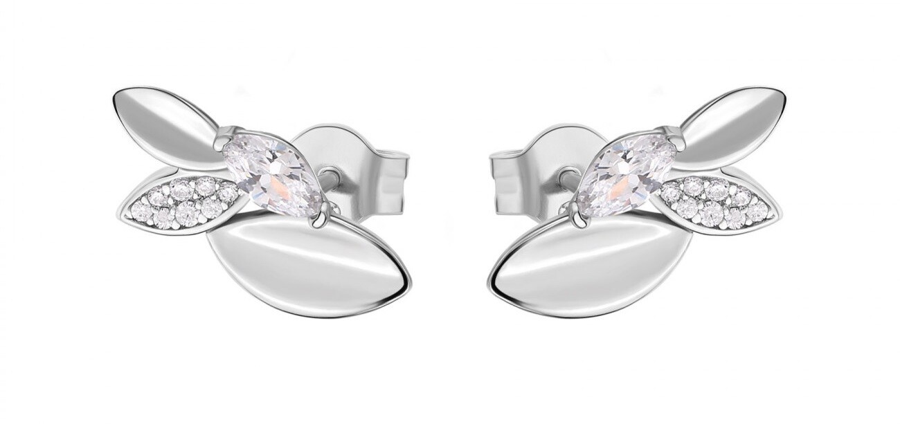 Rosato Pôvabné strieborné náušnice s kubickými zirkónmi Gaia RZGA50