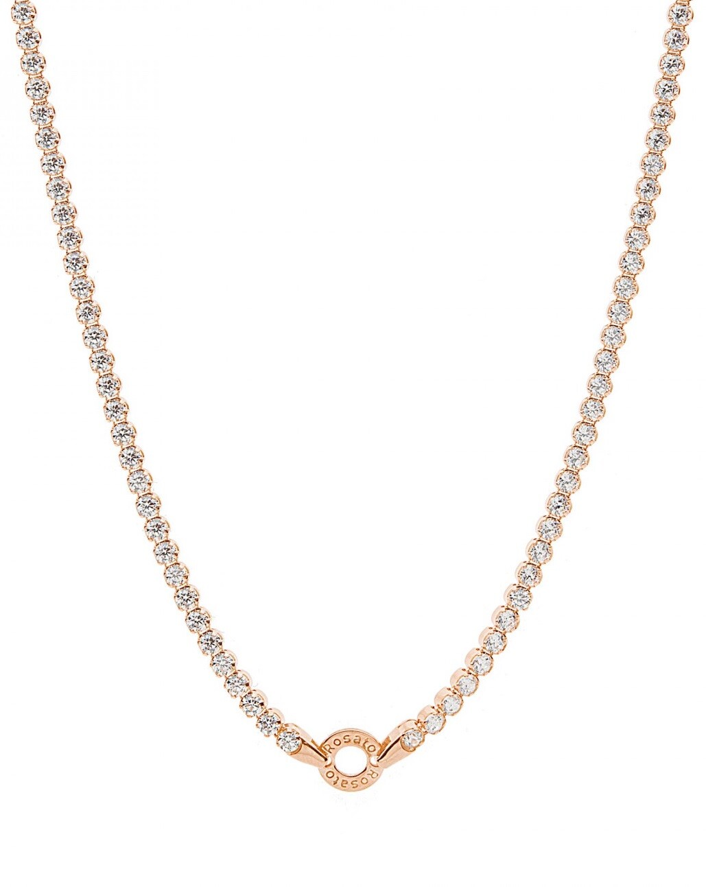Rosato Trblietavý bronzový náhrdelník s krúžkom na prívesky Storie RZC053