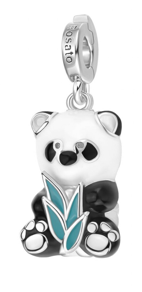 Rosato Strieborný prívesok Panda Storie RZ226R