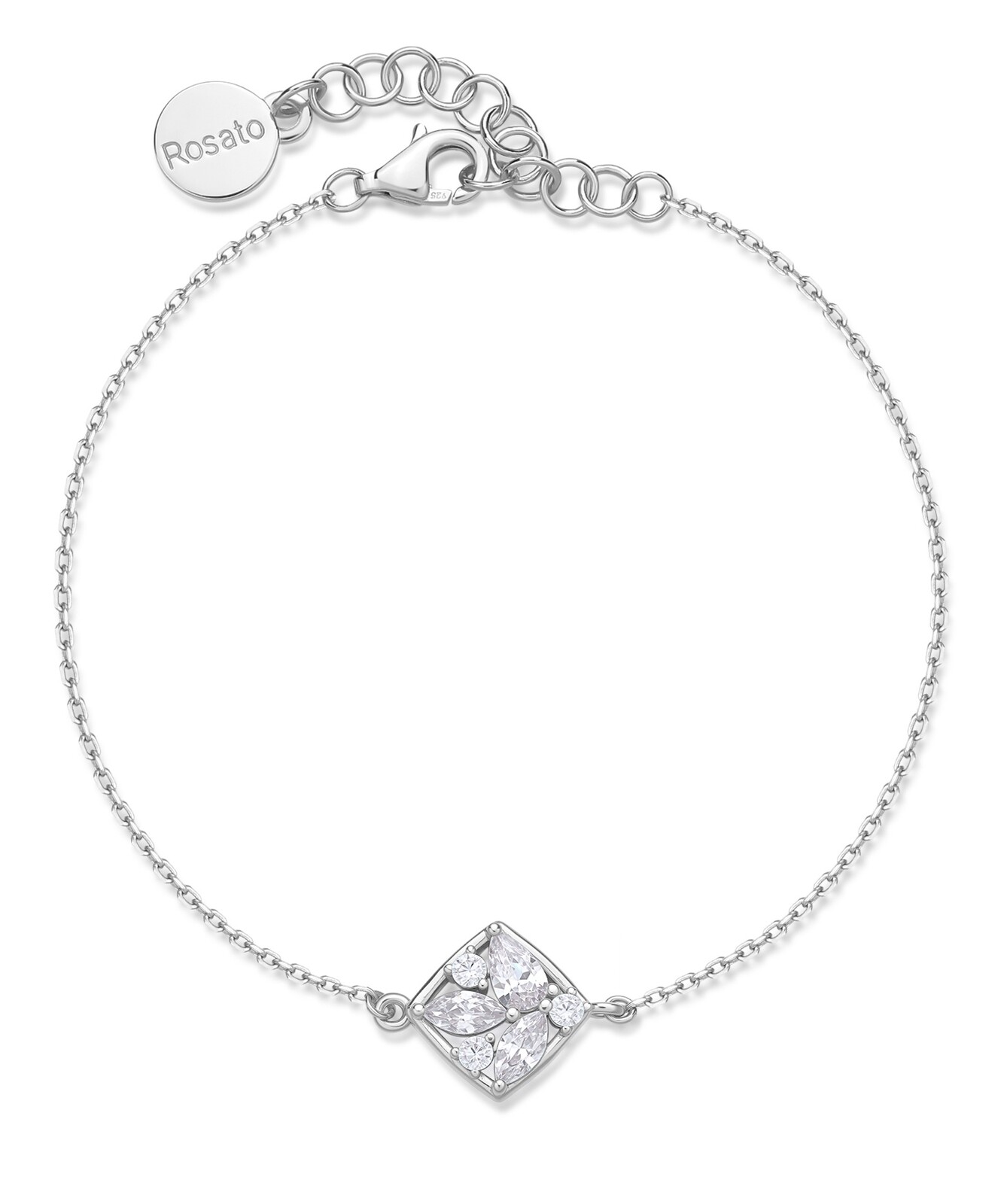 Rosato Pôvabný strieborný náramok s kubickými zirkónmi Gemma RZGE19