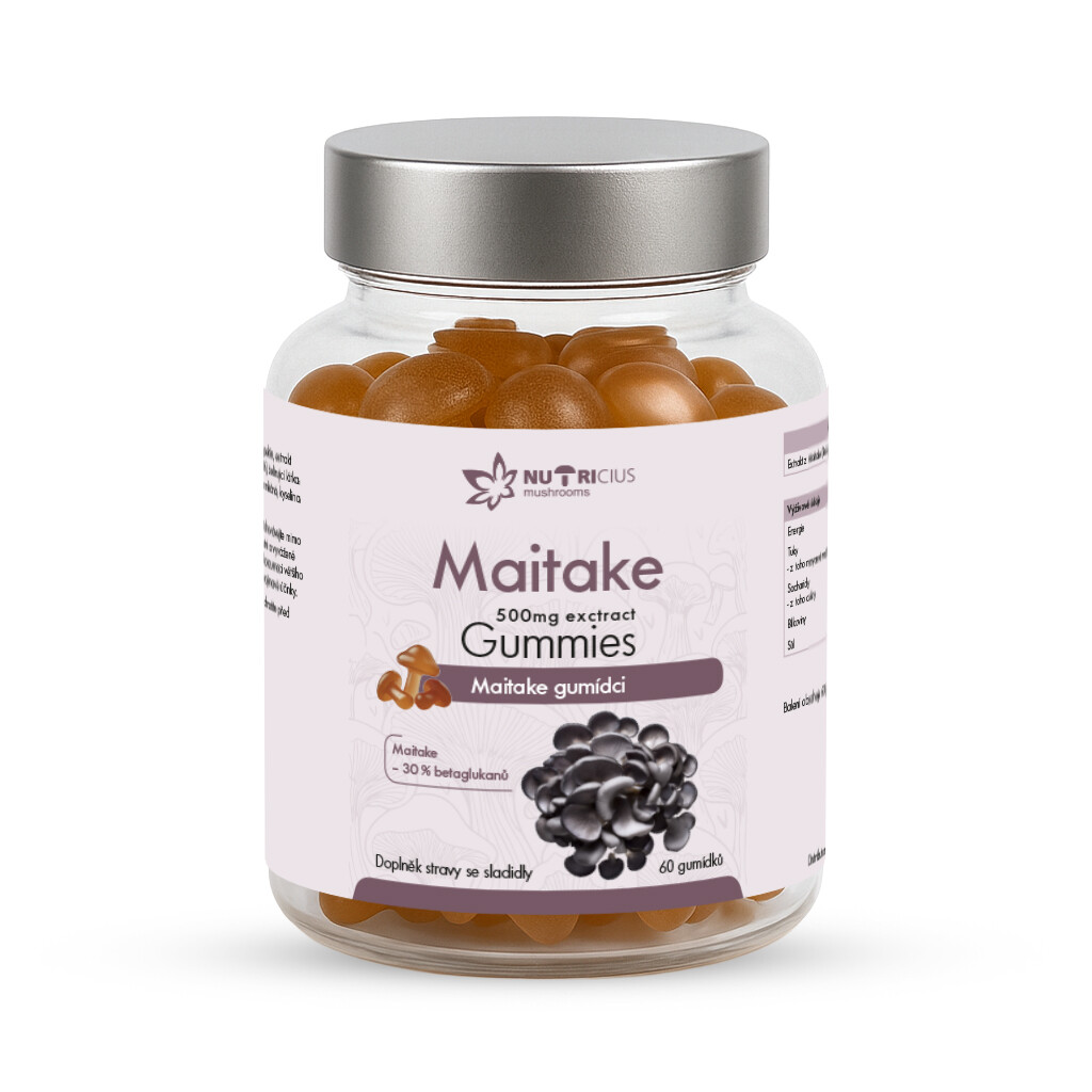 Nutricius Maitake gummies 500 mg 60 kusov
