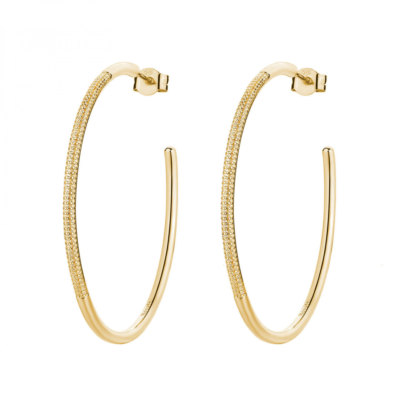 Rosato Kruhové očarujúce náušnice so zirkónmi Bianca RZBI78