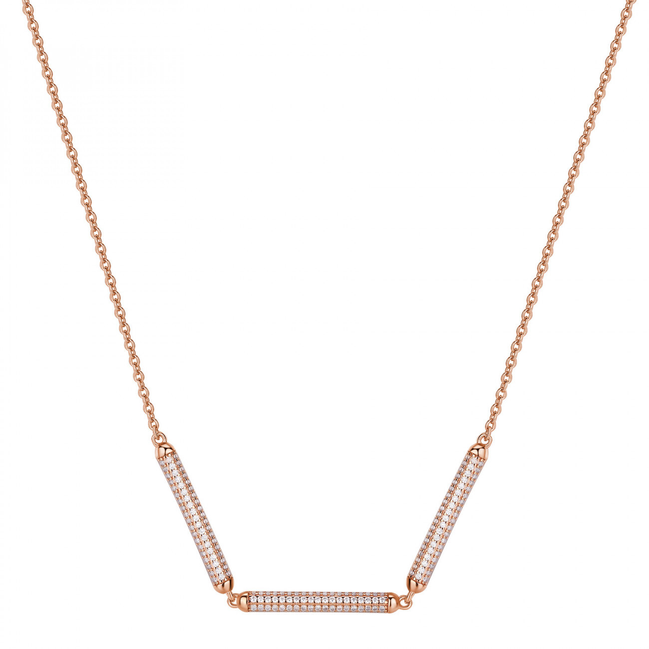 Rosato Pozlátený náhrdelník so zirkónmi Bianca RZBI43