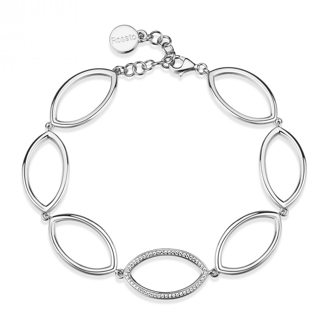 Rosato Strieborný náramok s kubickými zirkónmi Sofia RZSO11