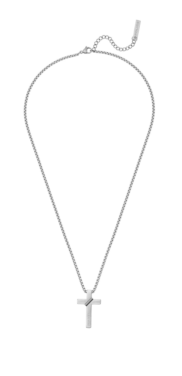 Police Pánsky oceľový náhrdelník s krížikom Crossbond PEAGN0082002