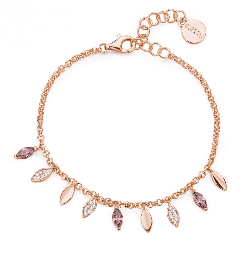 Rosato Slušivý pozlátený náramok s príveskami Gaia RZGA45
