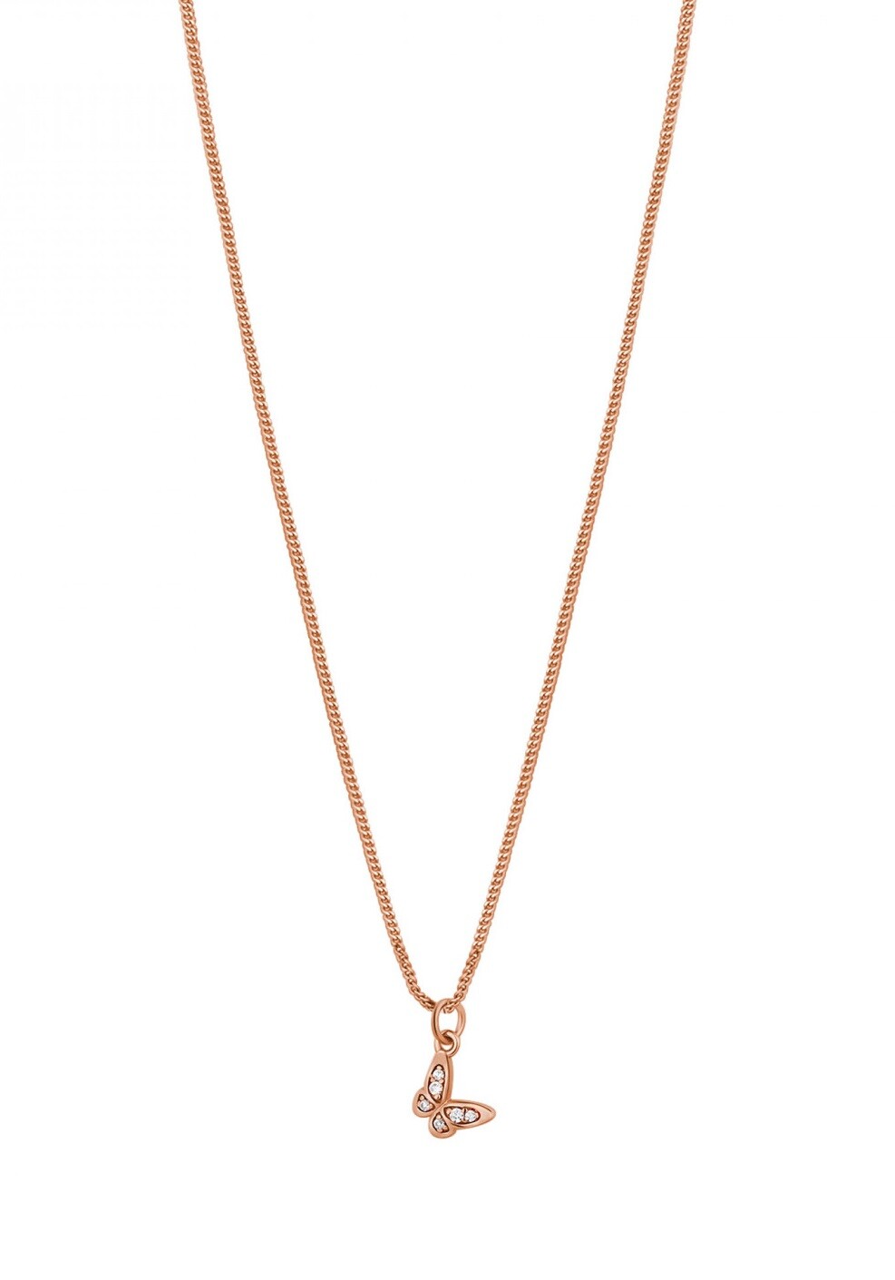 Rosato Nežný bronzový náhrdelník s motýľom Allegra RZAL034 (retiazka, prívesok)