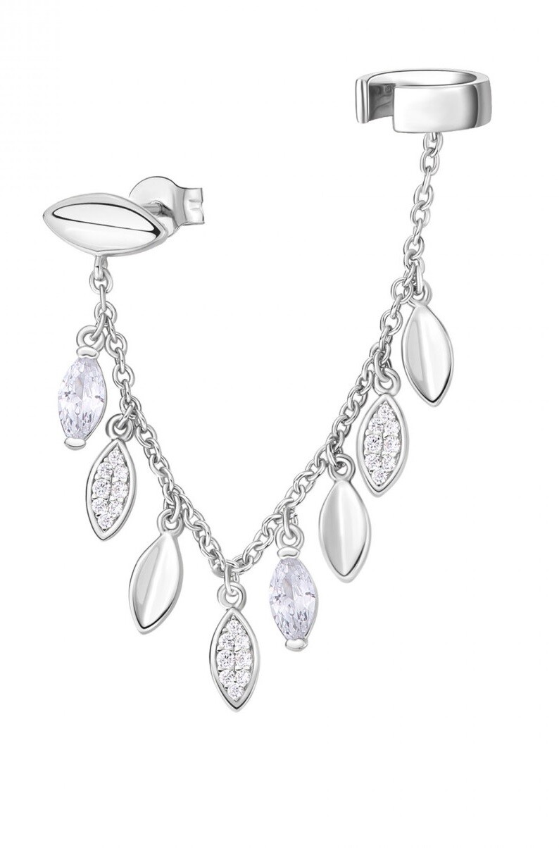 Rosato Módna strieborná single náušnice so zirkónmi Gaia RZGA54