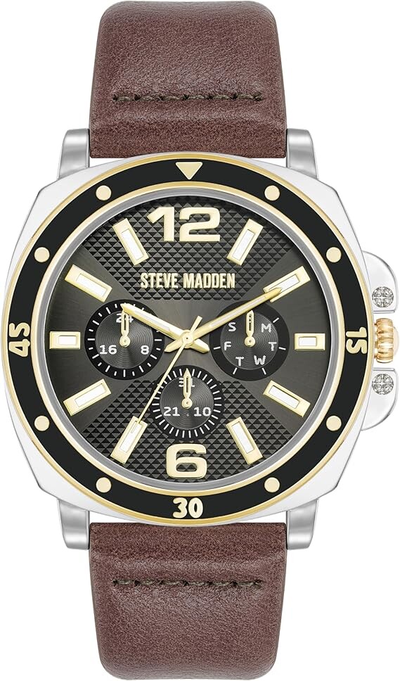 Steve Madden Analógové hodinky SM-9117GYTT