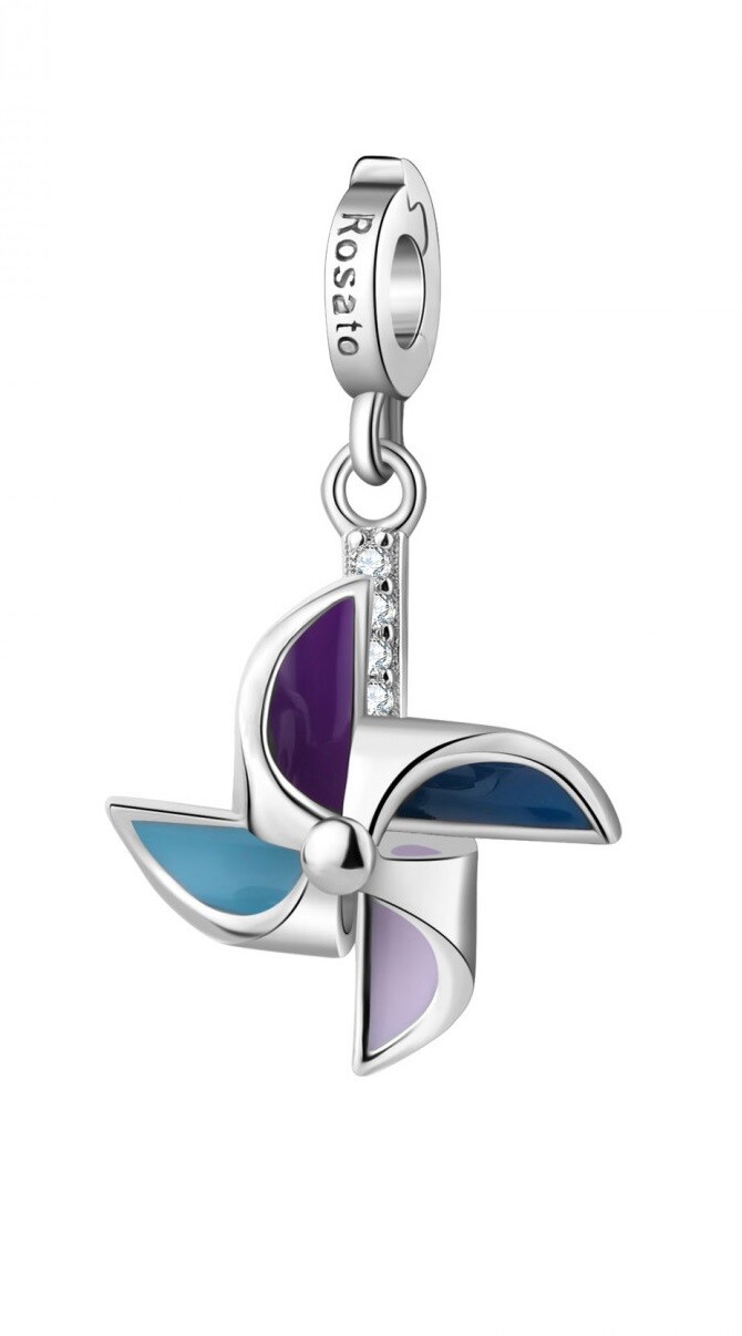 Rosato Moderný strieborný prívesok Veterník Storie RZ205R