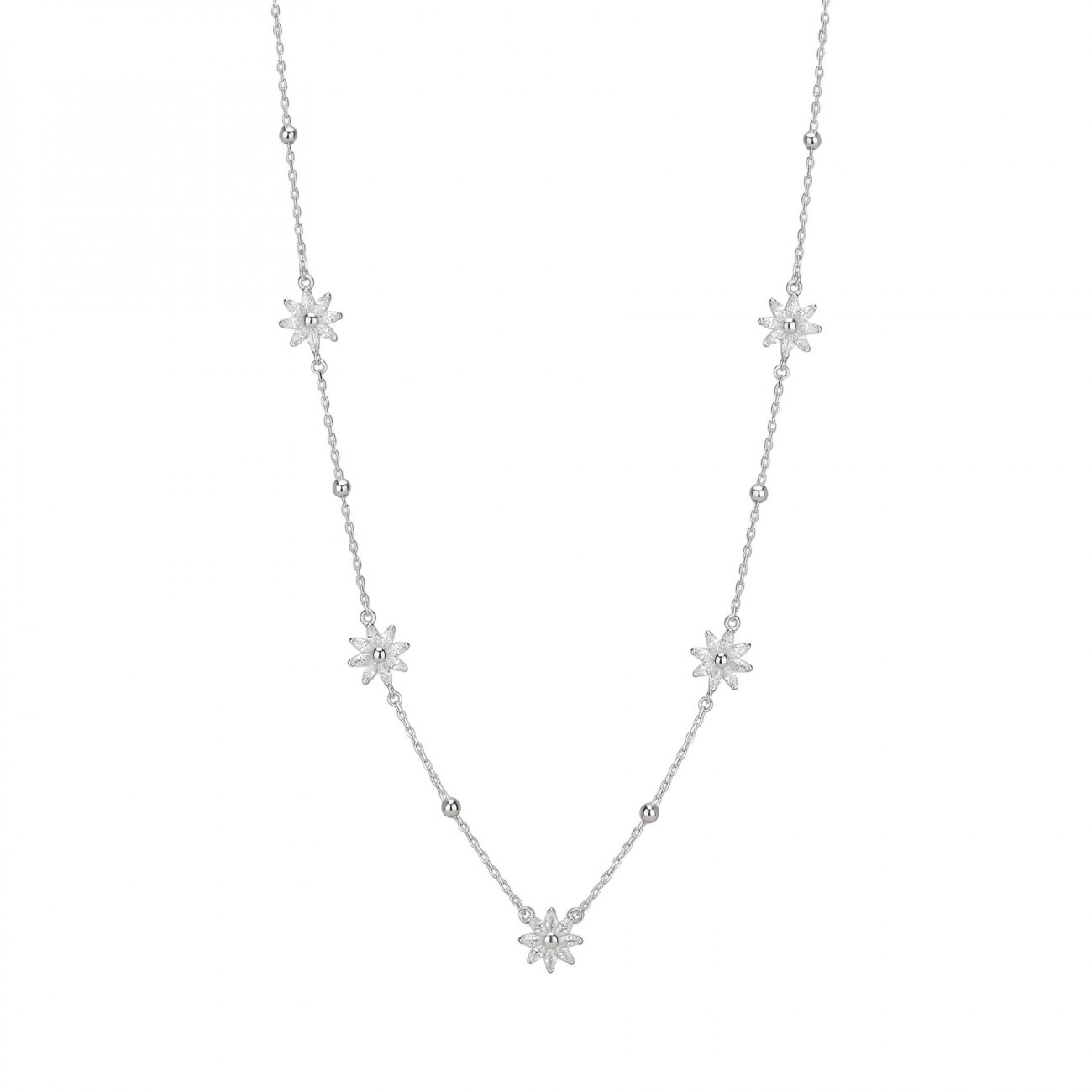 Rosato Pôvabný dámsky náhrdelník s kvetinami Gaia RZGA64