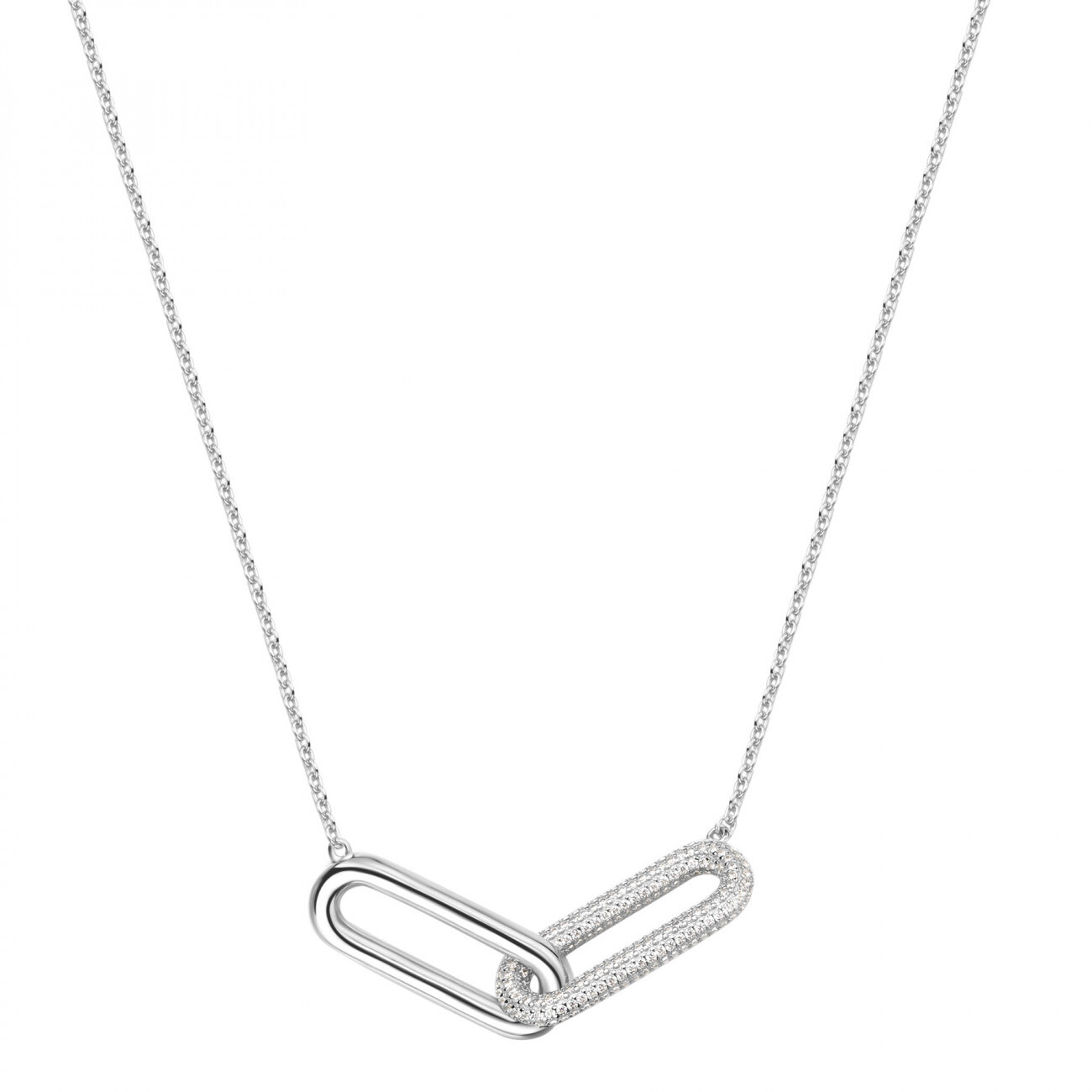 Rosato Očarujúce strieborný náhrdelník so zirkónmi Bianca RZBI60