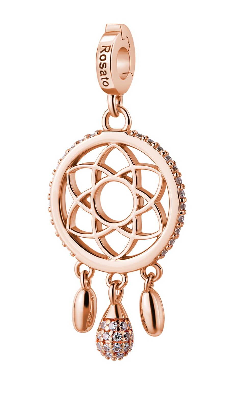 Rosato Pozlátený prívesok Lapač snov so zirkónmi Storie RZ254
