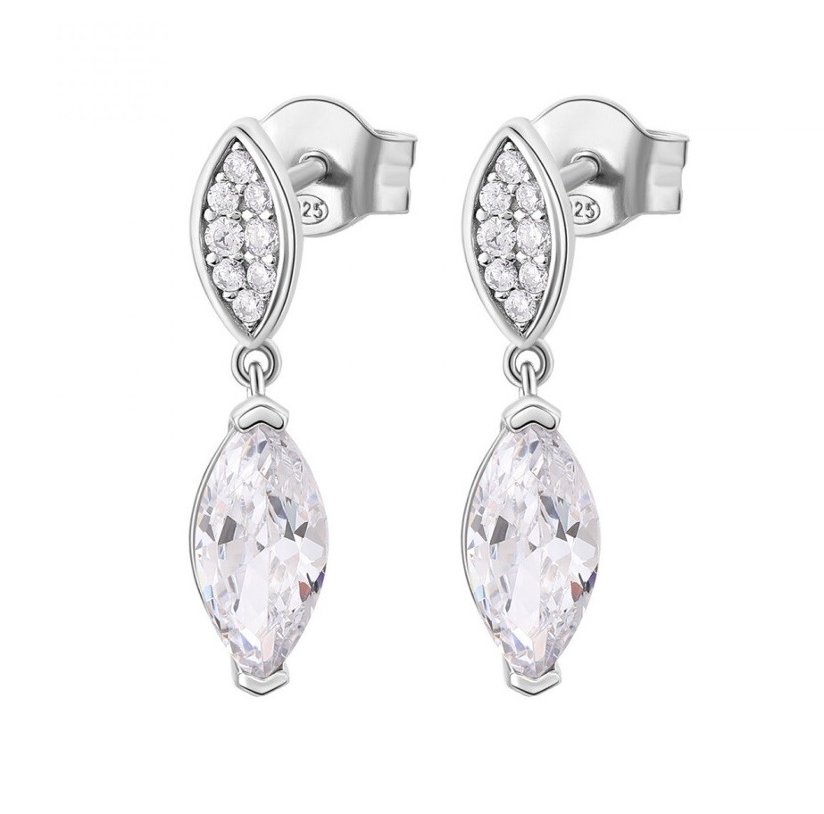 Rosato Elegantné strieborné visiace náušnice Gaia RZGA48