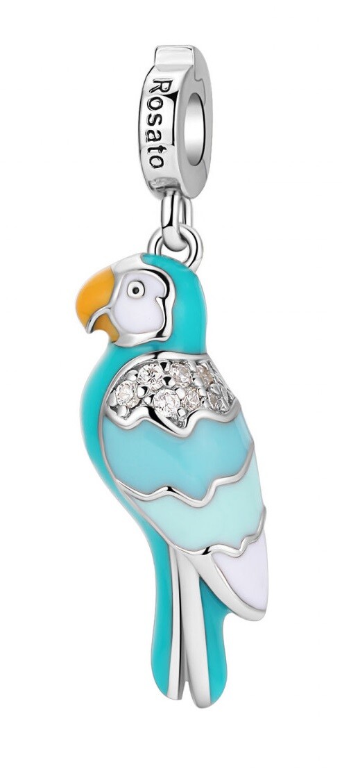 Rosato Strieborný prívesok Papagáj Storie RZ213R