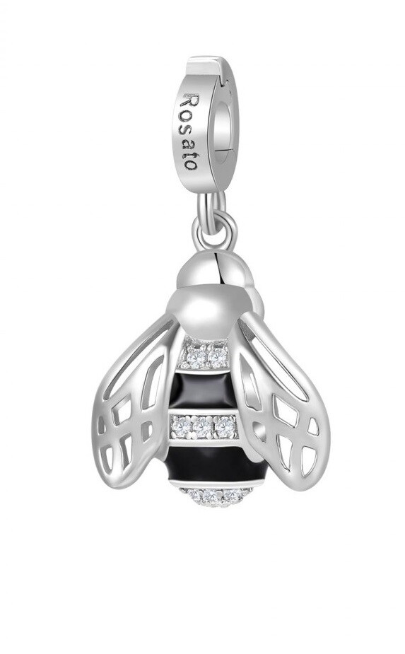 Rosato Strieborný prívesok so zirkónmi Včelička Storie RZ181R