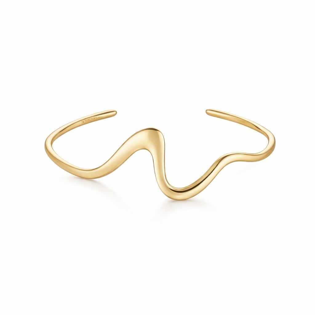 Rosefield Otvorený pevný náramok z pozlátenej ocele JBWBG-J1302