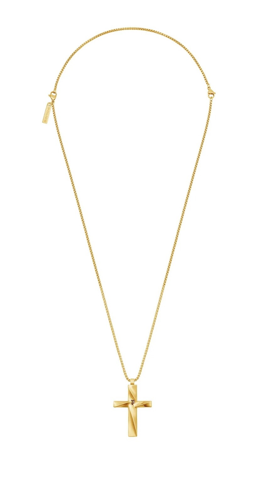 Police Pánsky pozlátený náhrdelník Kríž Contorto PEAGN0081705