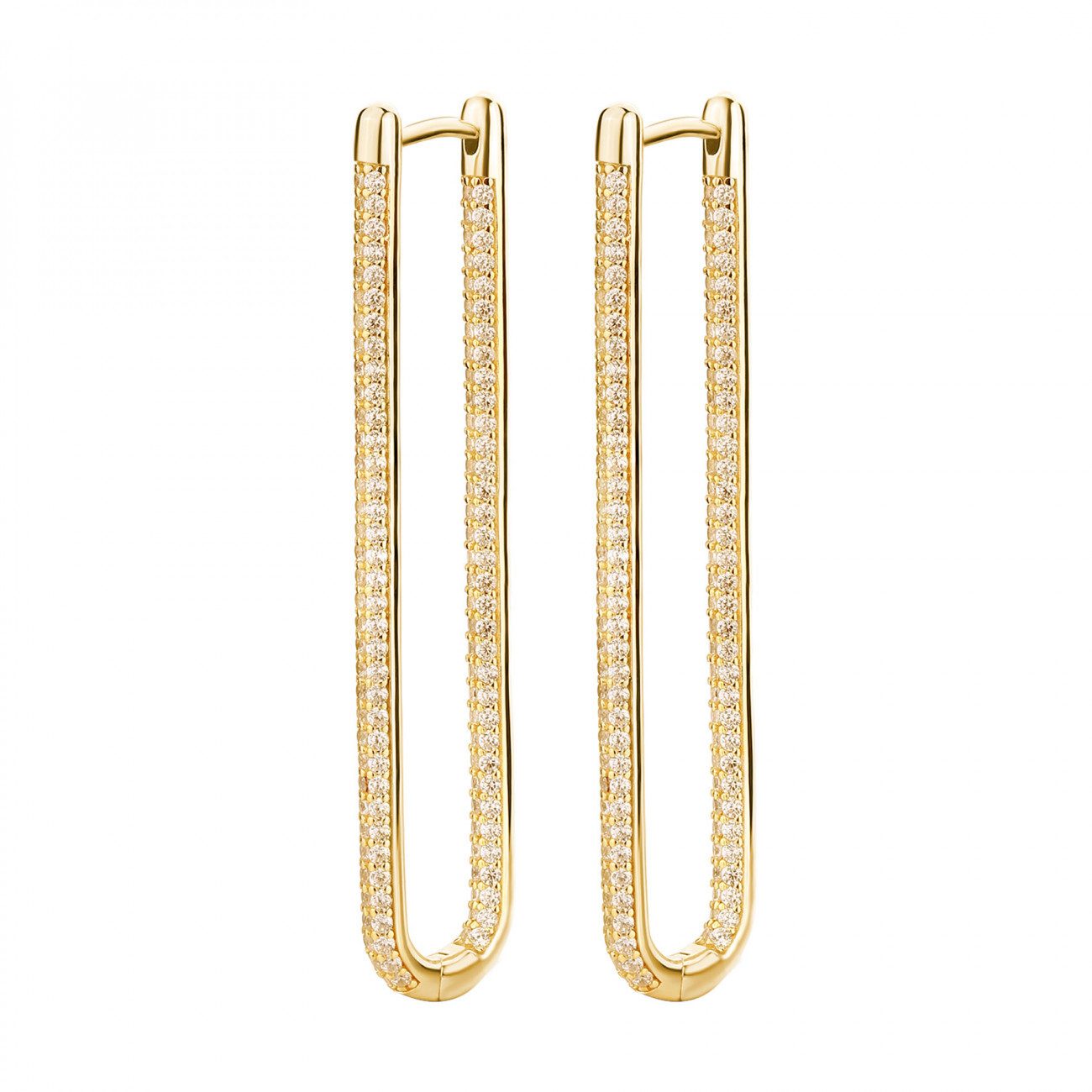 Rosato Luxusné oválne náušnice so zirkónmi Bianca RZBI76