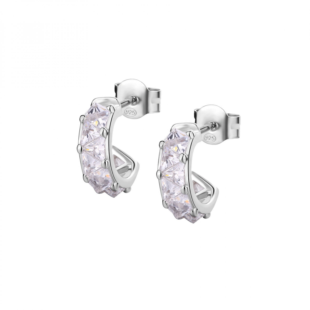 Rosato Módne kruhové náušnice so zirkónmi Vittoria RZVT27