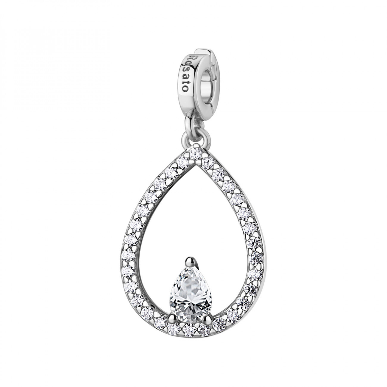 Rosato Elegantný strieborný prívesok Kvapka Storie RZ258R
