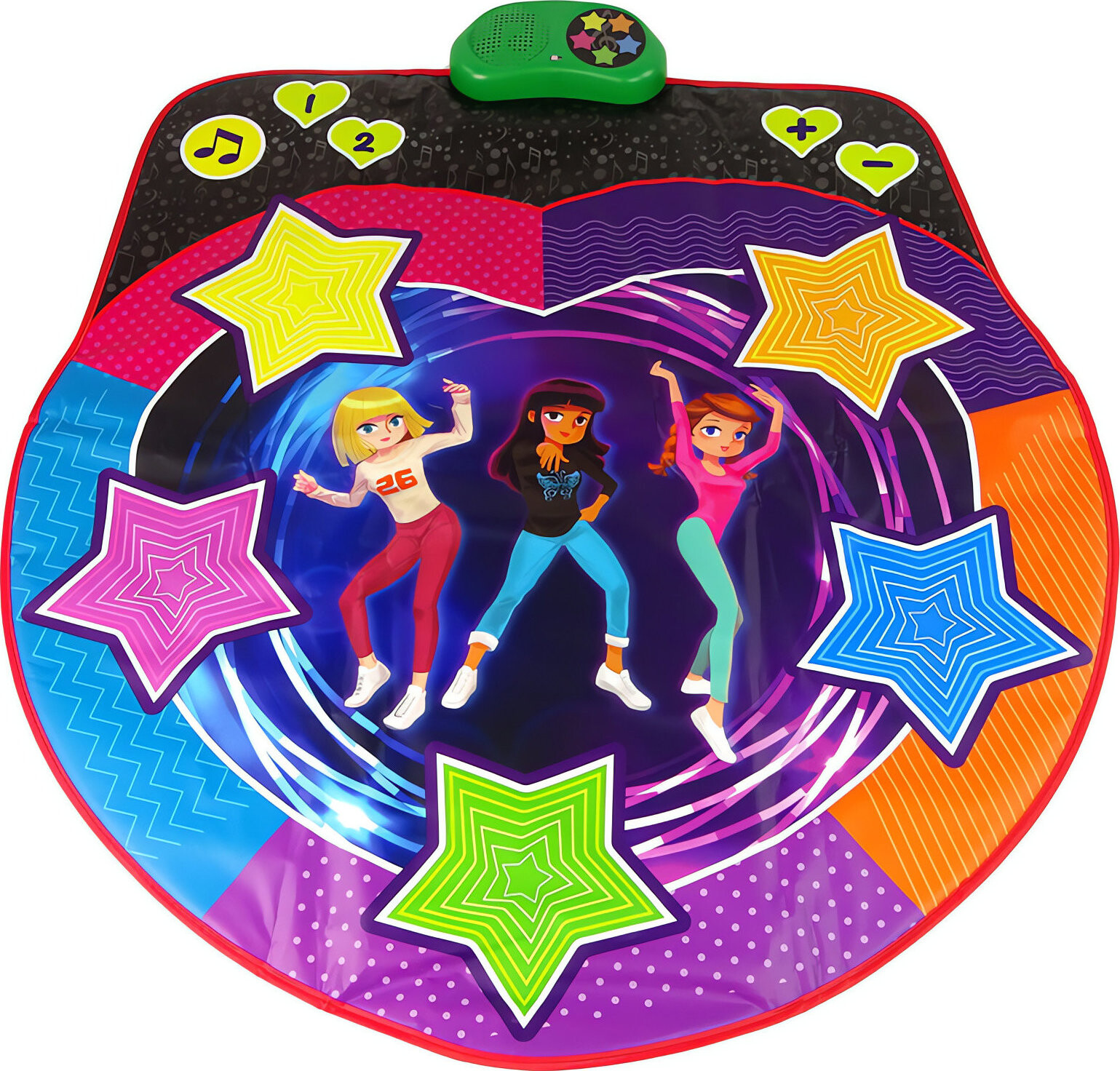 LEAN Toys 14613 Interaktívna hudobná tanečná podložka pre deti, Hviezdy