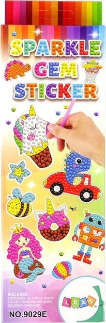 LEAN Toys 19581 Samolepky na vykládání diamanty - diamantové malování