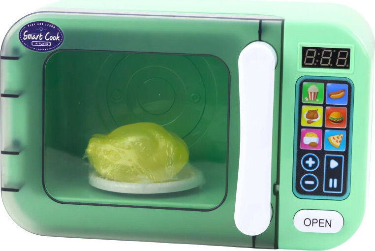 LEAN Toys 24424 Dětská mikrovlnná trouba, zelená