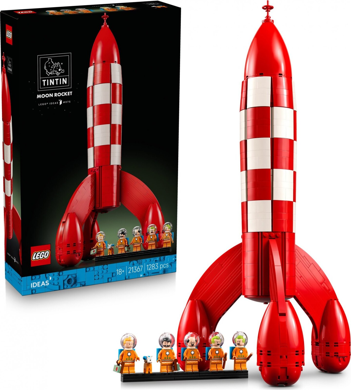 LEGO® Ideas 21367 Tintin® a raketa na Mesiac