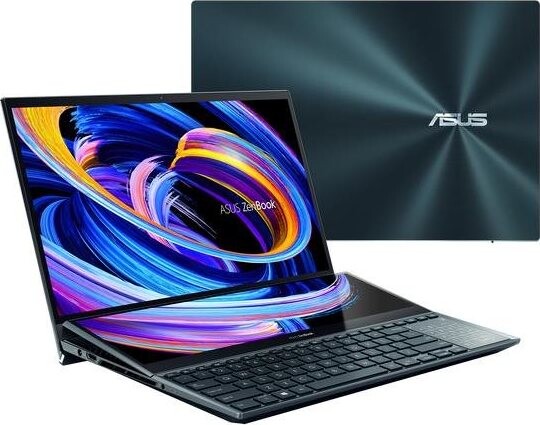 Repasované - ASUS ZenBook Pro Duo OLED UX582HM-OLED032W Celestial Blue celokovový